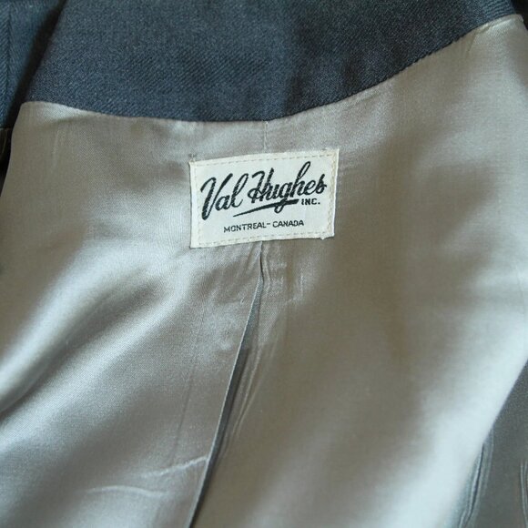 50's grey wool jacket small/medium - Picture 3 of 3